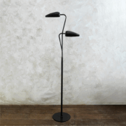 Lámpara de pie doble foco