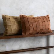 Cojin lino entrecruzado
