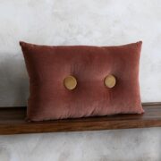 Cojín terciopelo capitoné