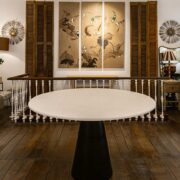 Mesa comedor piedra / hierro