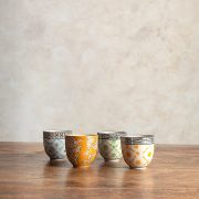 Set variado 4 vasitos cerámica